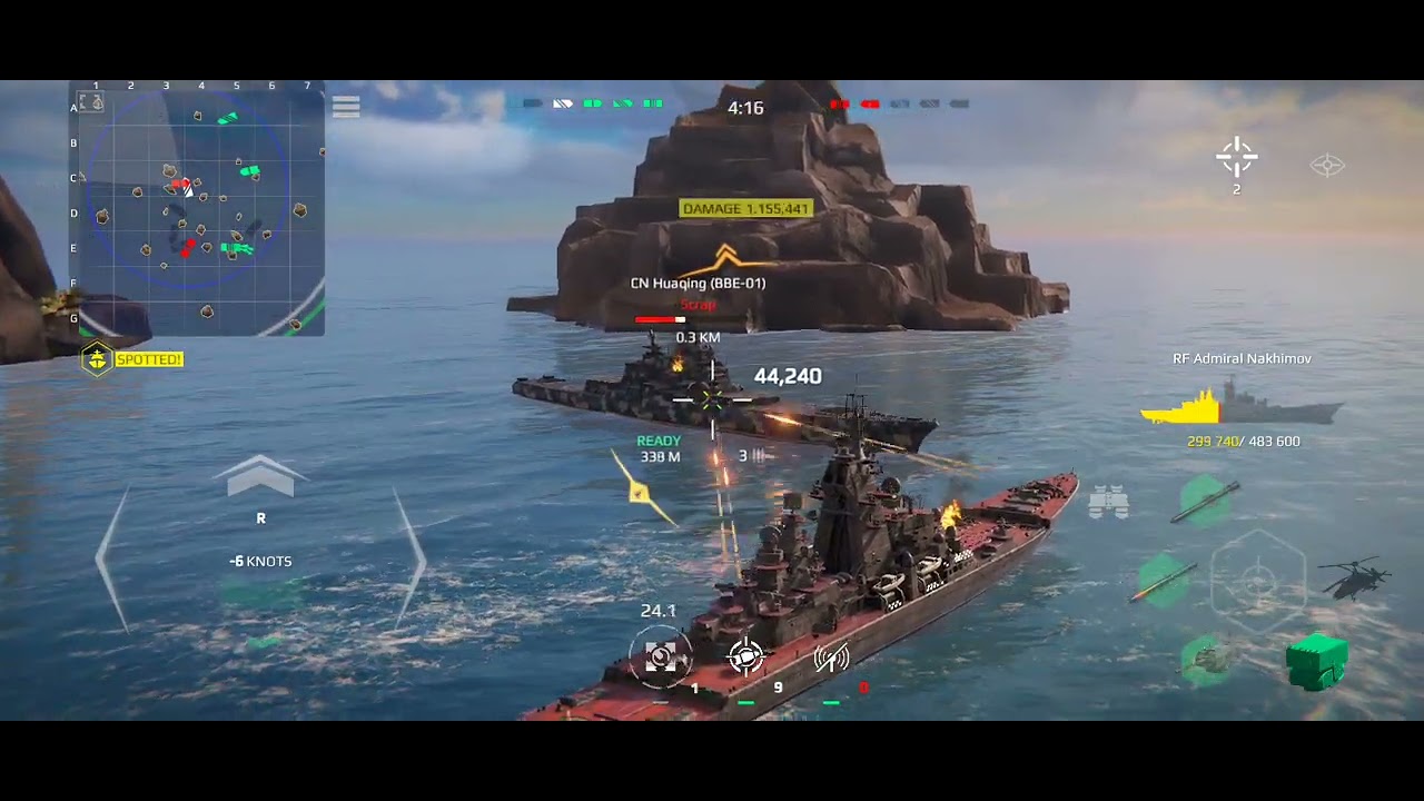 Modern warship battle 