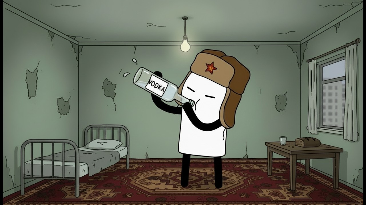 day in a life of 25y old in soviet union