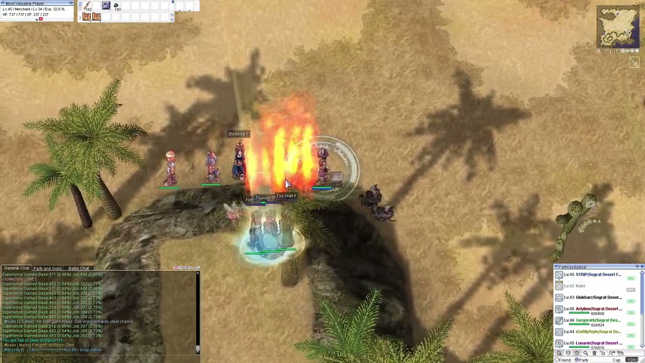 [RO] Low Level Merchant Party Leveling at Iron Fists