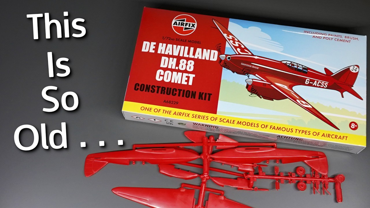 They Didn't Have Anything More Modern? Airfix DH.88 Comet Model Kit in 1/72 Scale - Unboxing Review