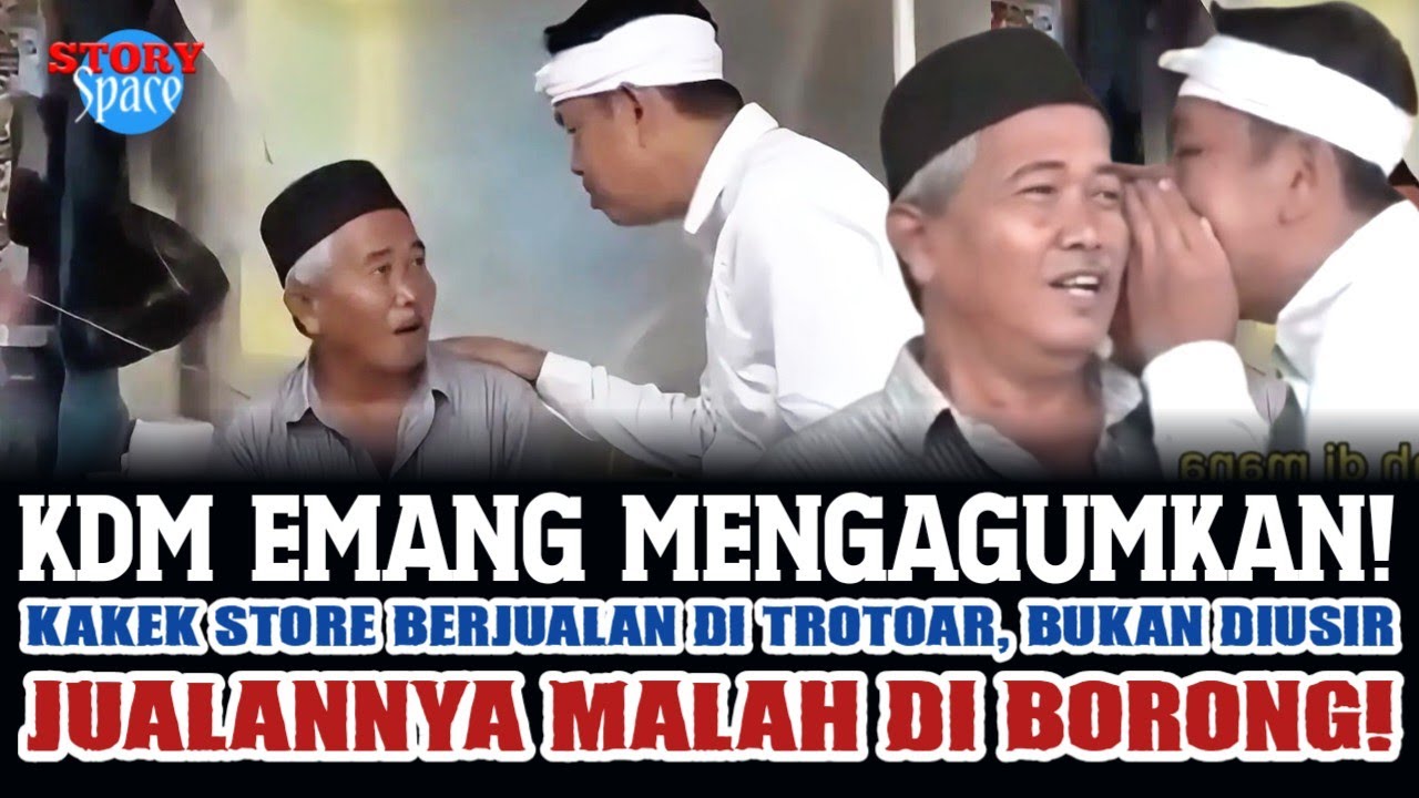 BIKIN MEWEK! KEMANUSIAAN DI ATAS ATURAN! CARA KDM TERTIBKAN PENJUAL YANG STROK3 DI ATAS TROTOAR!
