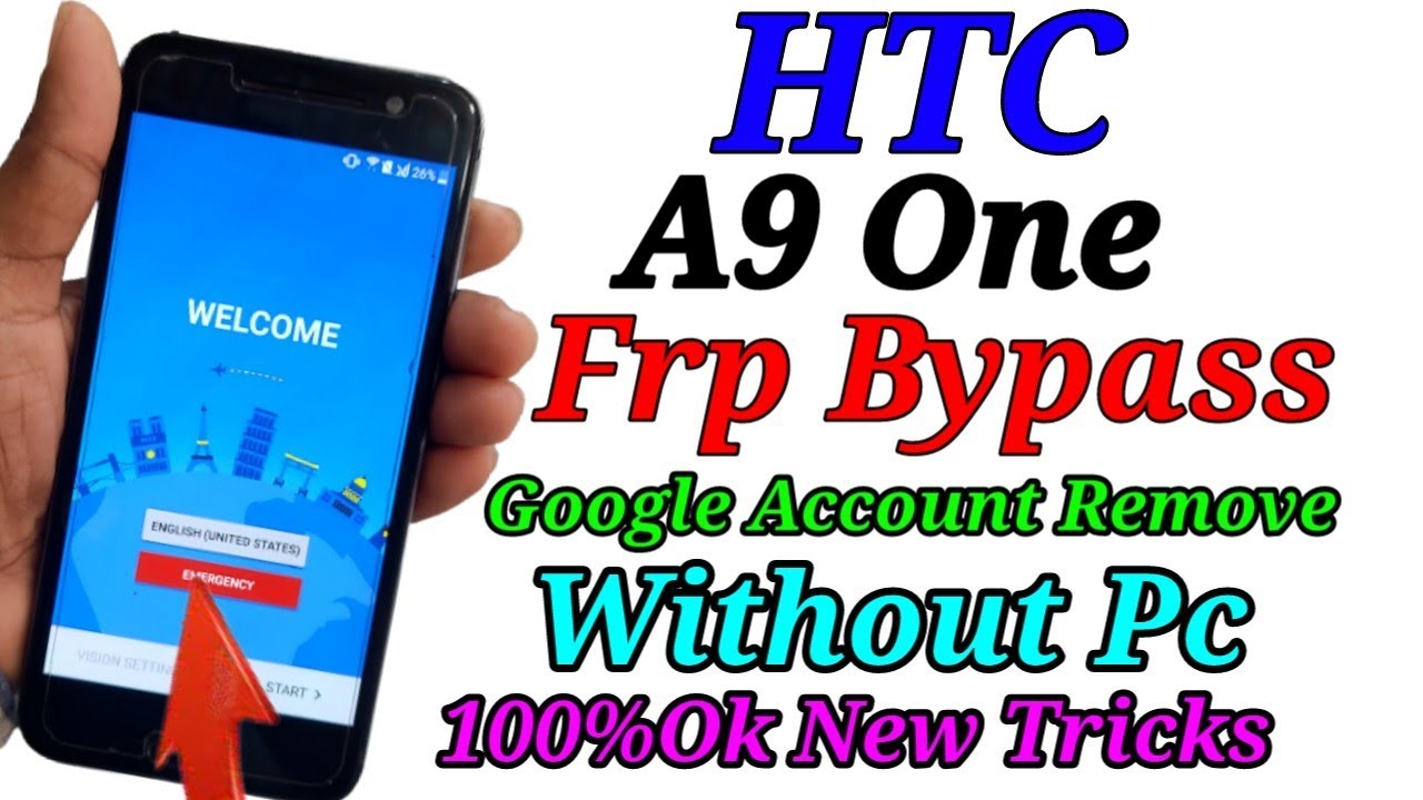 Htc One A9 Frp Bypass/Google account Remove/New Tricks.Without Pc