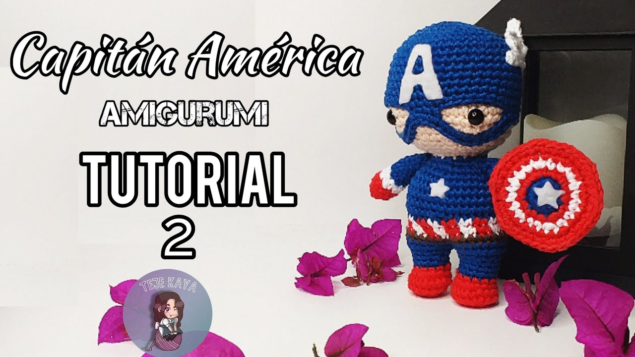 Tutorial paso a paso amigurumi Capitan America | Parte 2 | Parte cuerpo