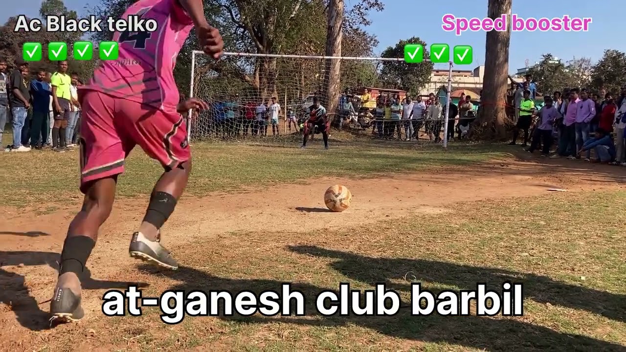 AC black telko v/s speed booster 1st round penalty shoot out in ganesh club barbil Odisha India 