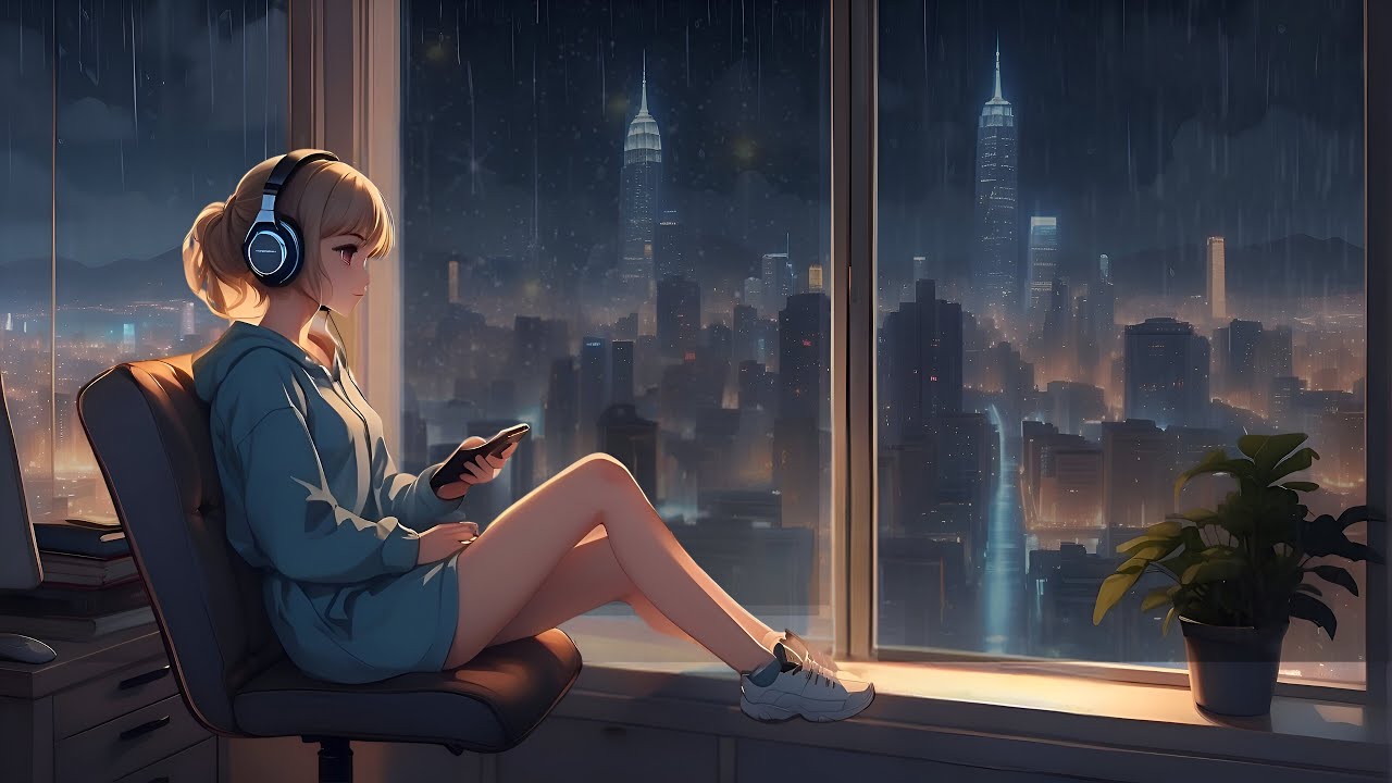 Relax with Piano Melodies and Soft Rain Sounds | Sleep, Study, Relax | Lofi Sounds