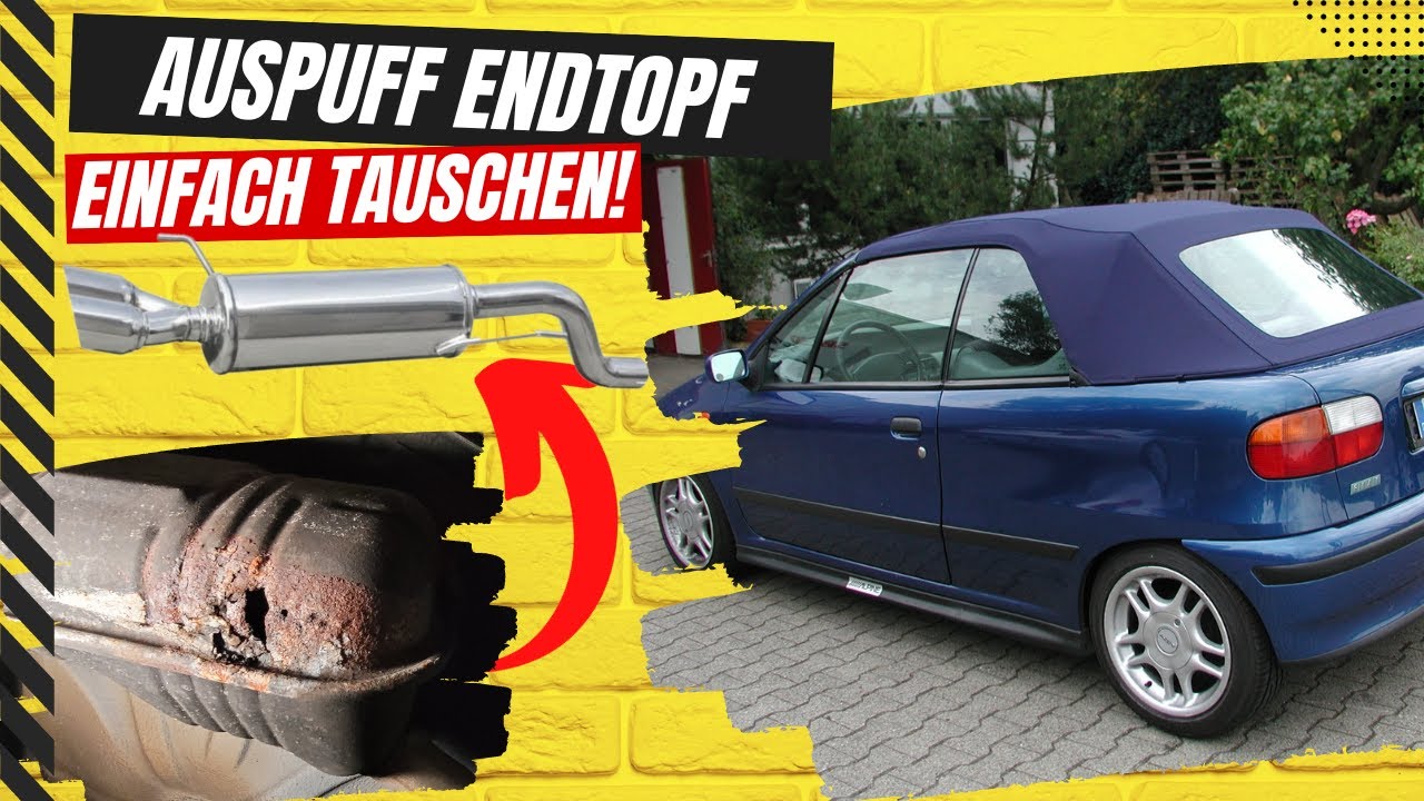 Fiat Punto | Auspuff Selber Tauschen | Endtopf Erneuern Wegen Loch