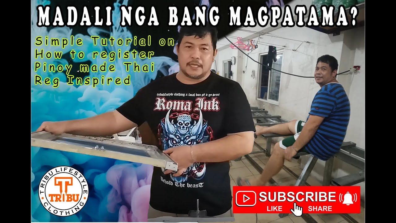 T shirt printing Thai reg tutorial | silk screen
