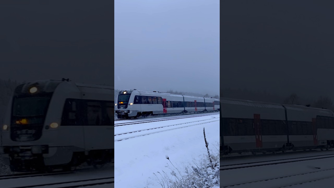 SA138 001 z Regio do Gdyni w zimowej aurze przemierza Wielki Kack.