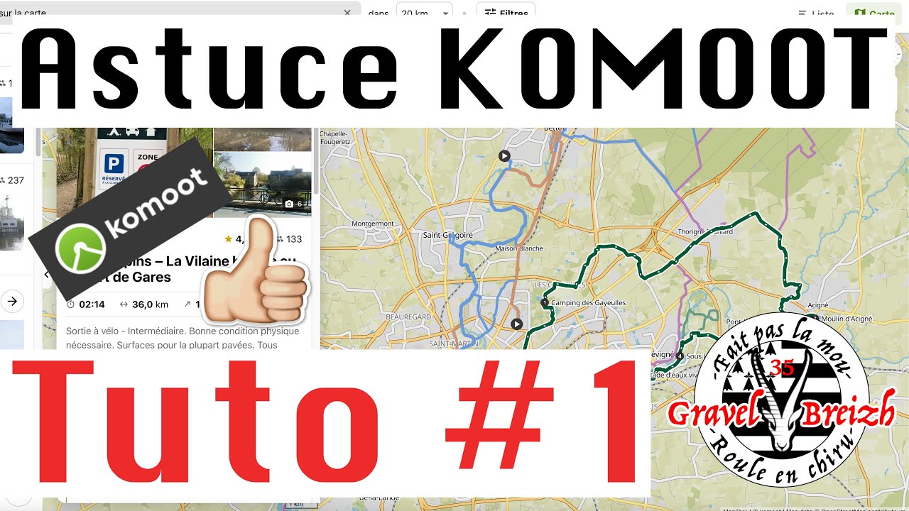 Tuto Komoot #1-Comprendre la carte