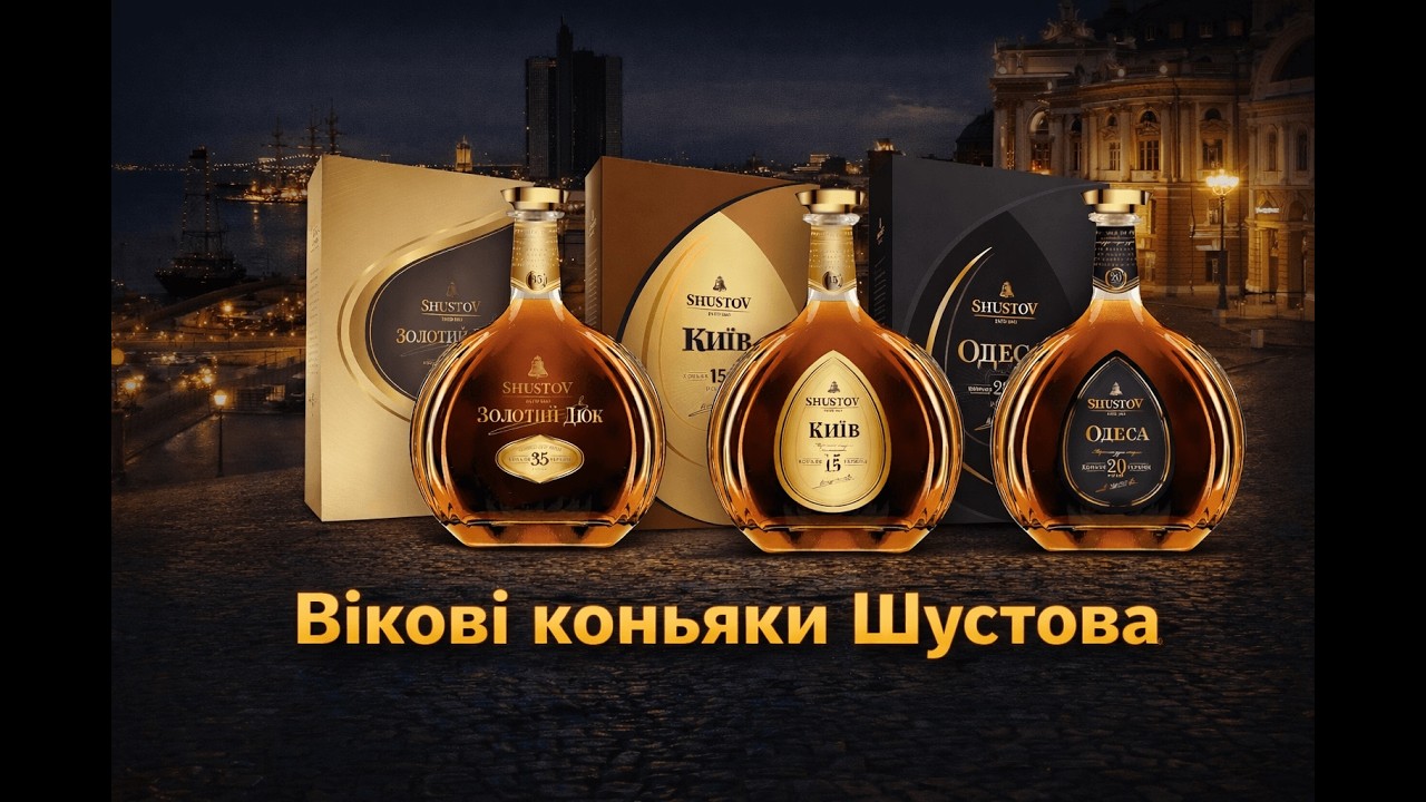 Велика дегустація преміальної лінійки Шустов | Київ 15 років, Одеса 20 років, Золотий Дюк 35 років