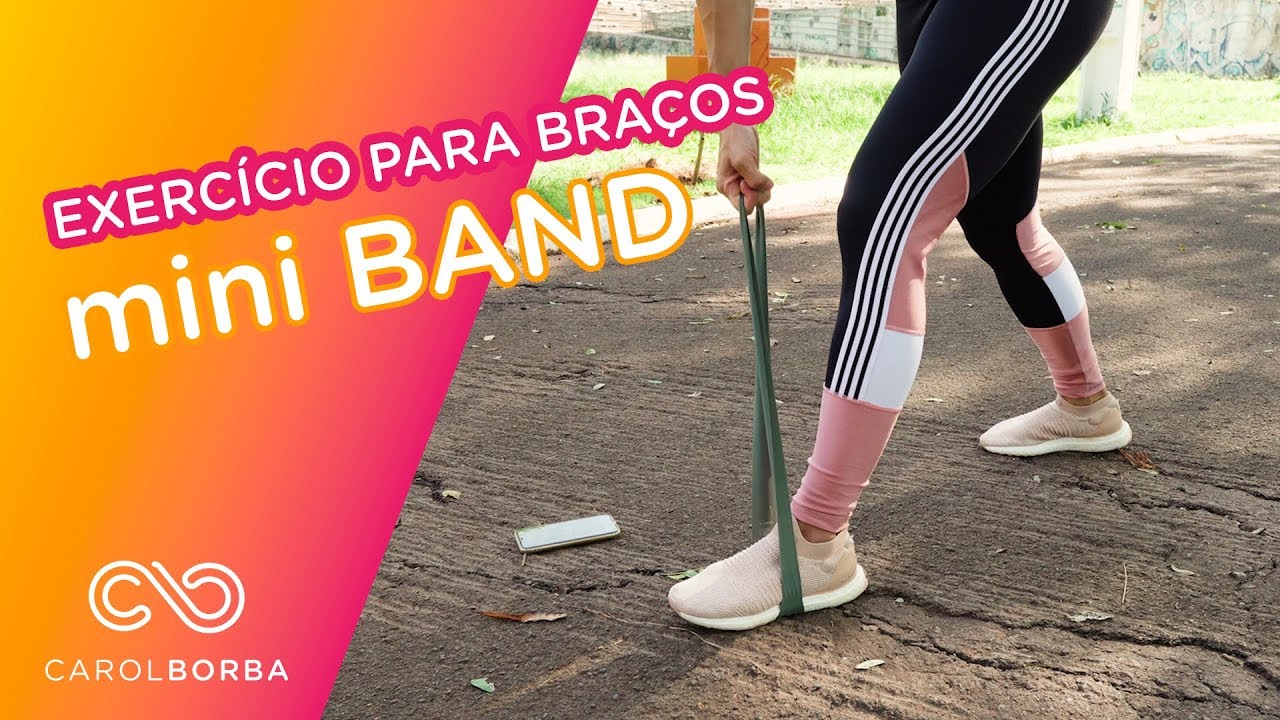 Treino POWER para os braços com mini band - Carol Borba