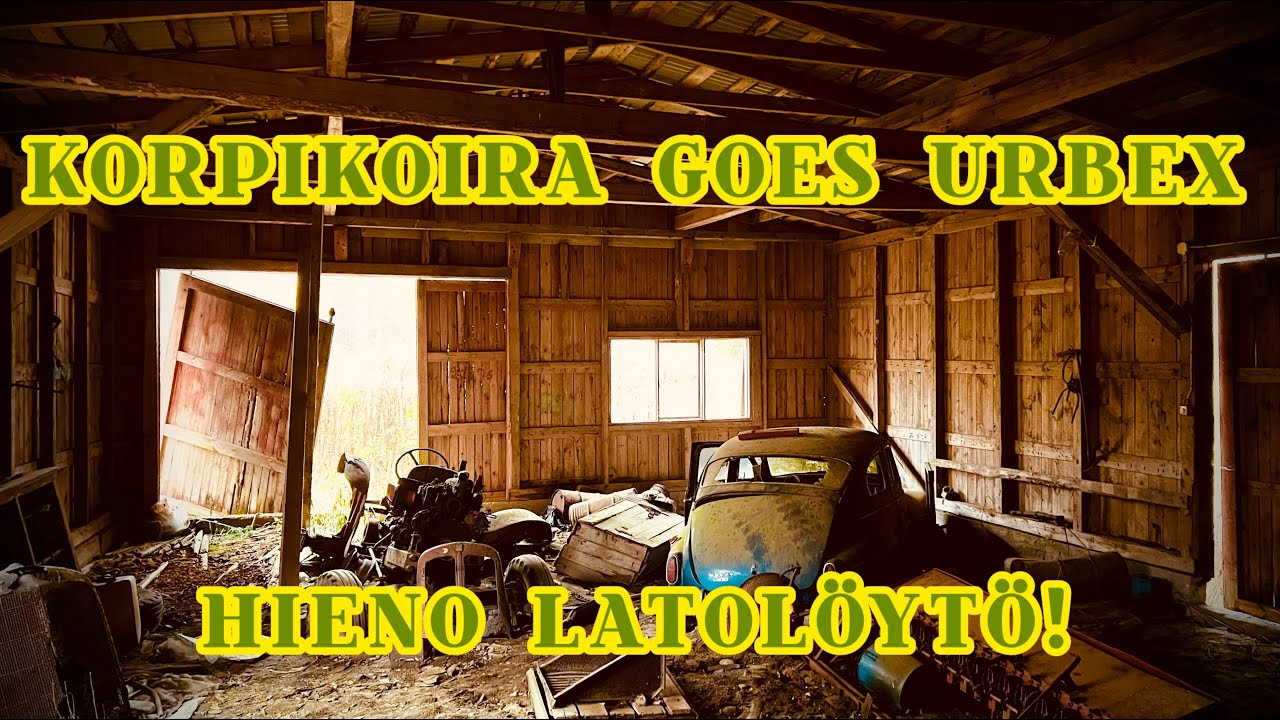 Korpikoira goes urbex. Matkailuautolla latolöytöön?