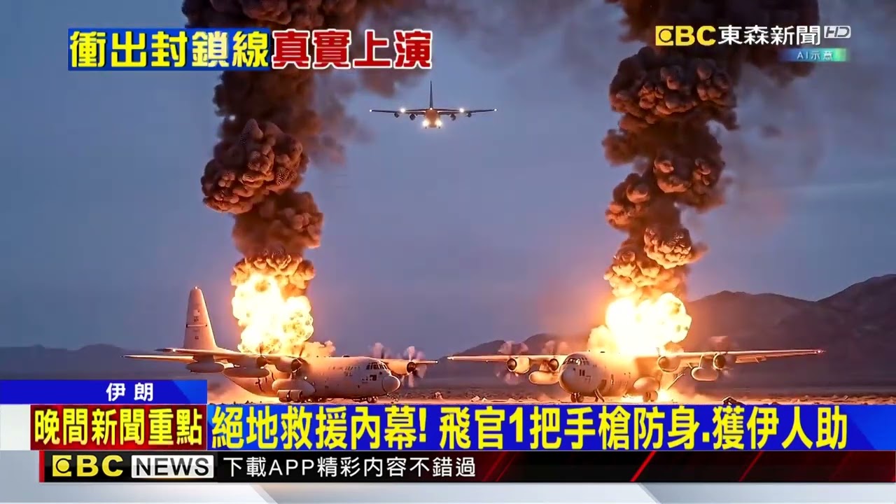 救到他了！ 美飛官受困敵境 僅靠1把手槍防身 @newsebc