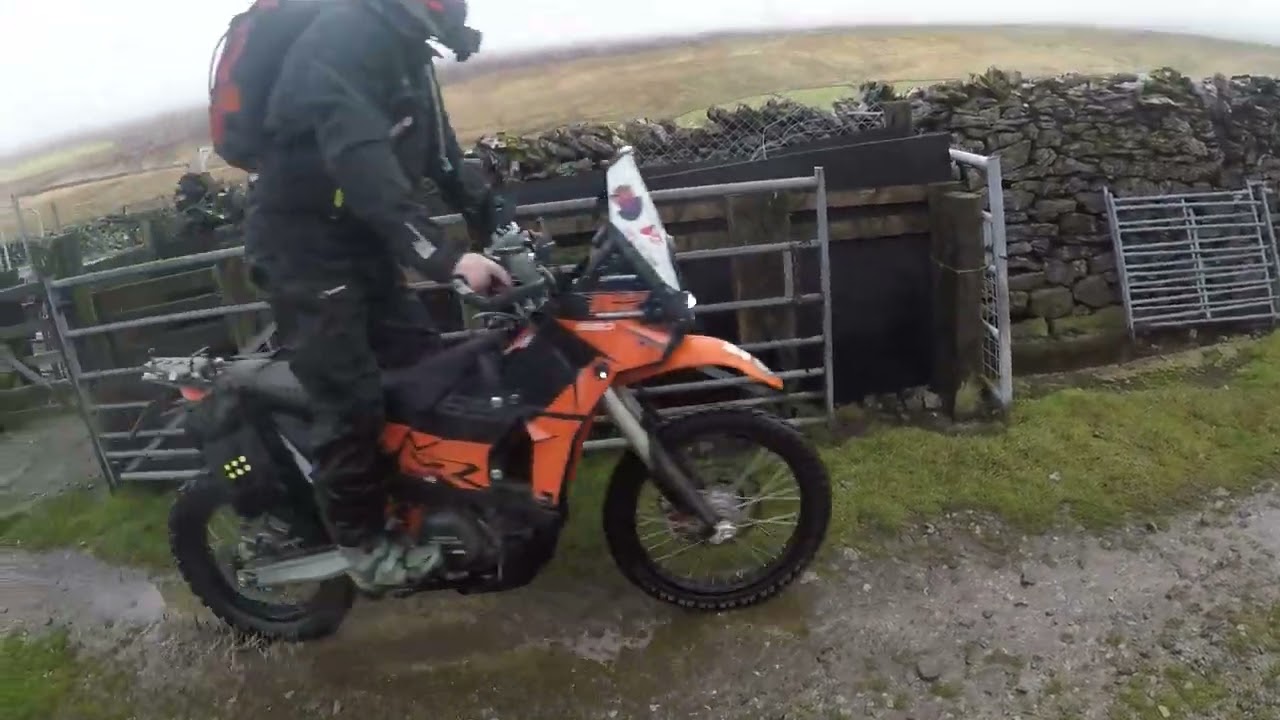 The KTM 1290 s final water crossing of the day..