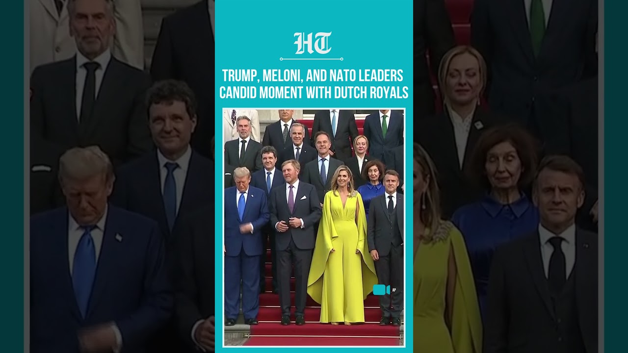 Dutch Royals And NATO Leaders Pose For Group Photo | NATO Summit In The Hague | Trump