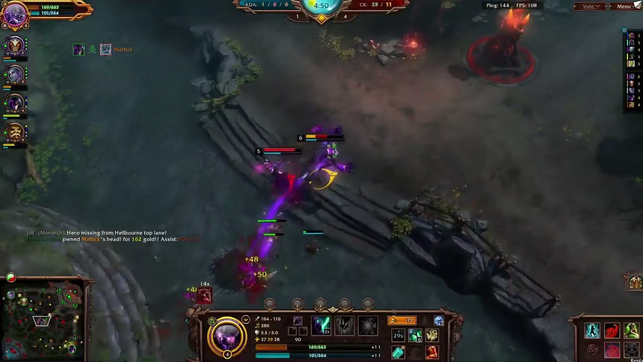 Heroes of Newerth - GooDGaMe - Forests of Caldavar - Soulstealer - Baited Mid Player