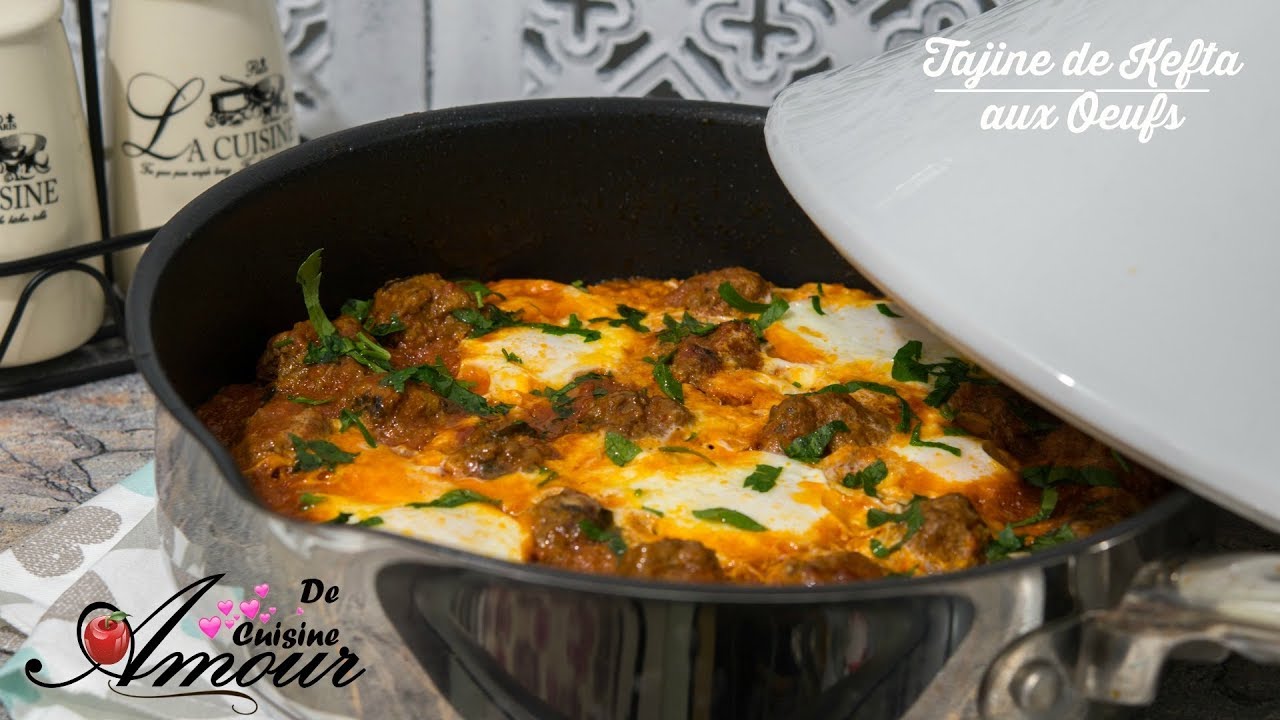 tajine en 40 minutes, tajine el kefta aux oeufs À LA POÊLE 🍳 Facile et rapide