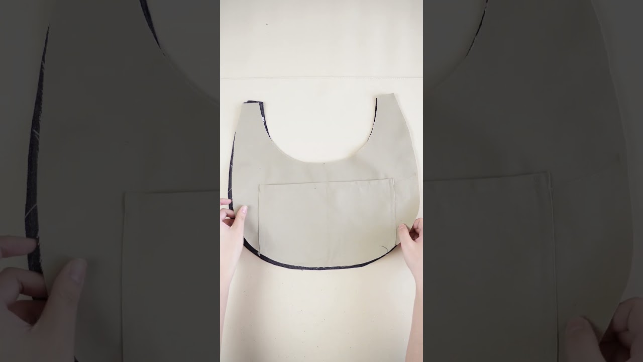 REMAKE OLD JEANS TO Crescent bag #sewing #diy #handmade #upcycling