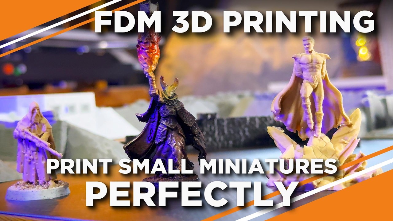 Как идеально напечатать маленькие миниатюры на FDM 3D-принтере