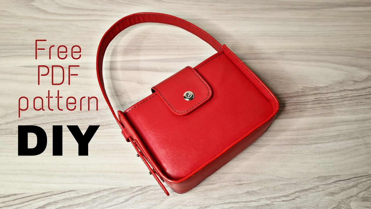 Free_PDF_Pattern⭕️Leather_bag_for_Lady❌️آموزش_کیف_دخترونه⭕️الگو_رایگان