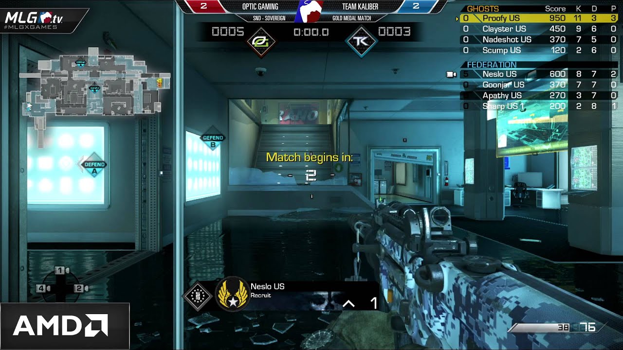OpTic Gaming vs Team Kaliber - Game 5 - Gold Medal Match - #MLGXGames
