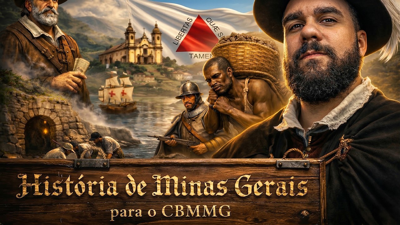 GABARITE HISTÓRIA DE MINAS GERAIS NO CBMMG | AULA COMPLETA PARTE 1