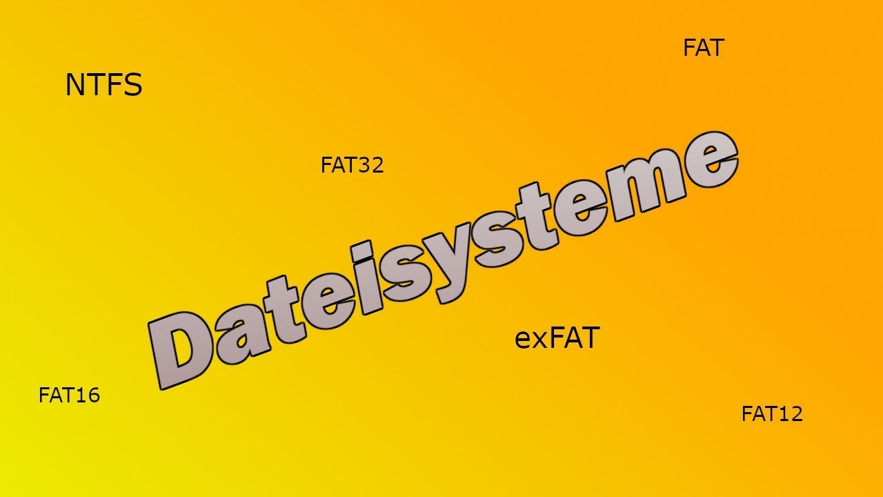 Dateisysteme - Was muss ich beachten? (FAT, NTFS, exFAT)