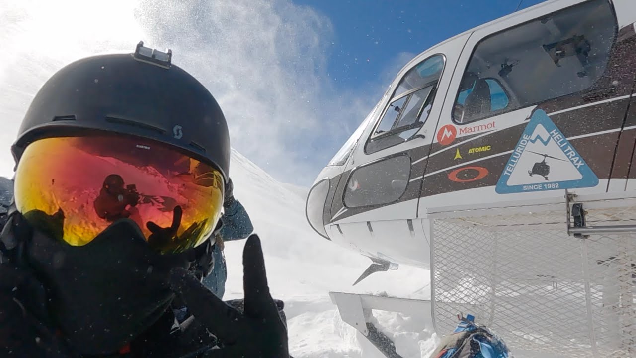 Snowboarding and skiing with Helitrax Telluride - Heliboarding