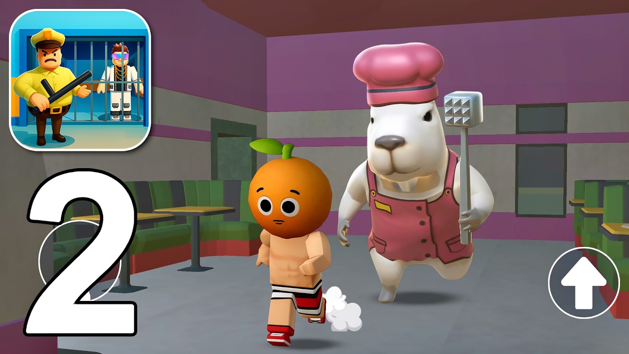 Obby Escape Prison Master! Pizza Shop Escape - Gameplay Walkthrough Part 2 (Android, iOS)