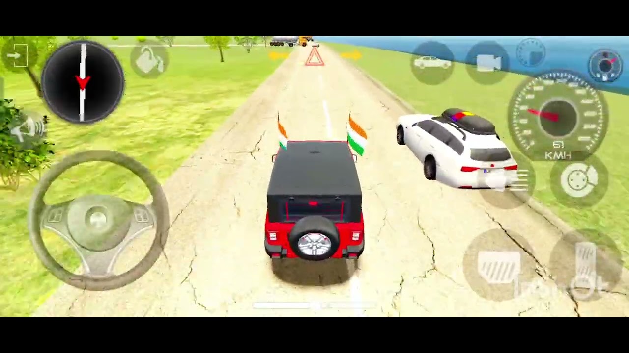 Dollar (Song) Modified Mahindra red Thar || Indian Cars Simulator 3D || Android Ga.71