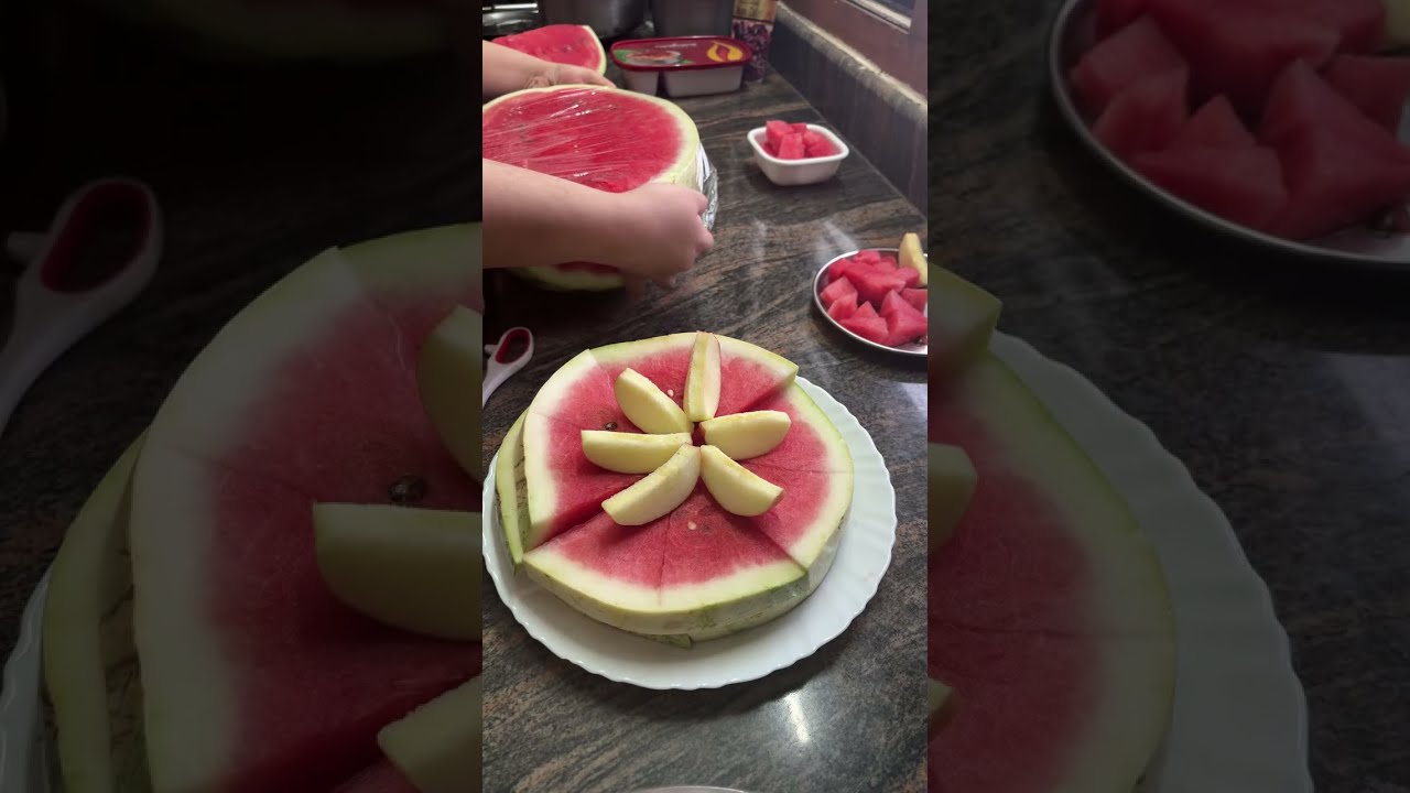 Live fruit cutting 