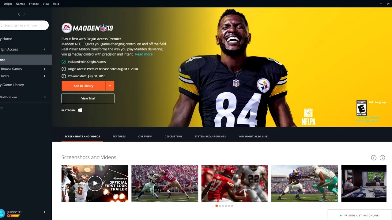 Another Option To Play Madden 19 EARLY|Origin Early Access Madden 19