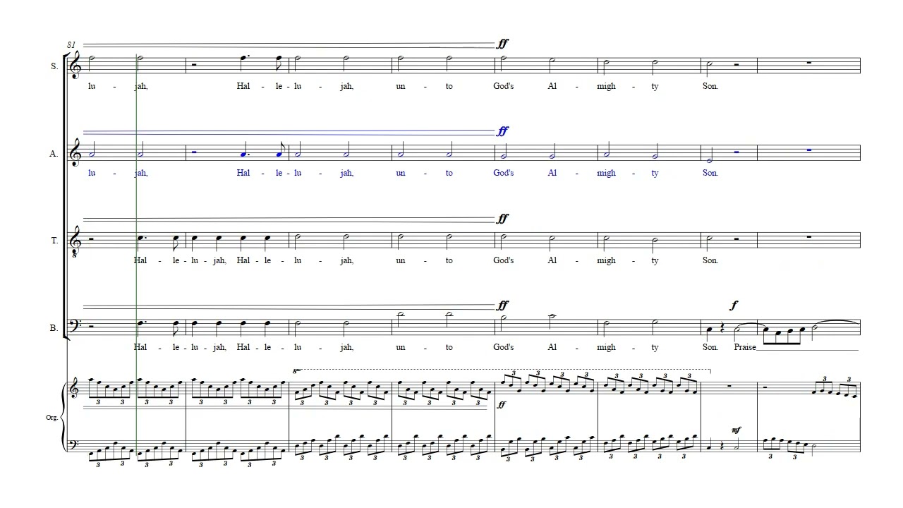 Beethoven- Hallelujah Chorus Alto part