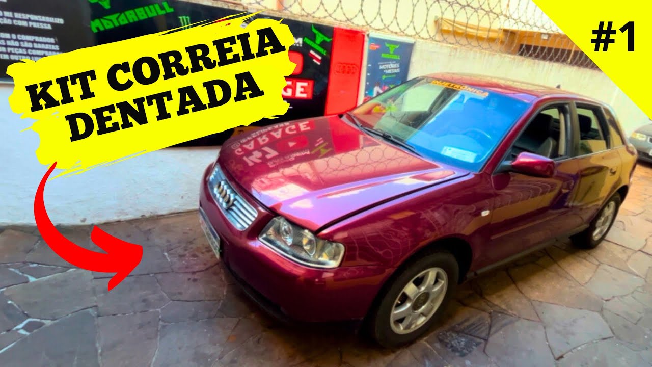 TROCA KIT CORREIA DENTADA COMPLETA DO AUDI A3 1.8 TURBO 180cv DE PELOTAS!!! PARTE: #1 DESMONTAGEM