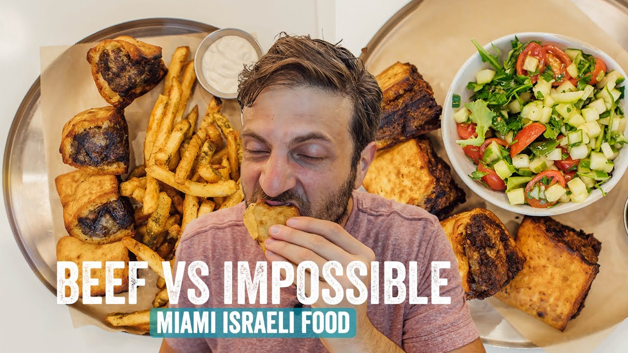 Israeli Food Impossible Meat Arayes Challenge! from Motek Cafe | Jeremy Jacobowitz