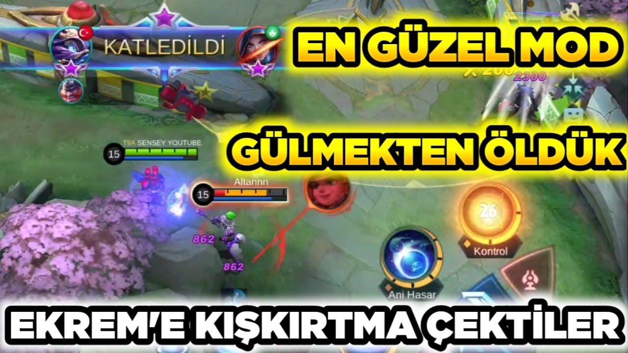 Mobile Legends EN GÜZEL MOD GÜLMEKTEN ÖLDÜK /EKREM'E KIŞKIRTMA ÇEKTİLER