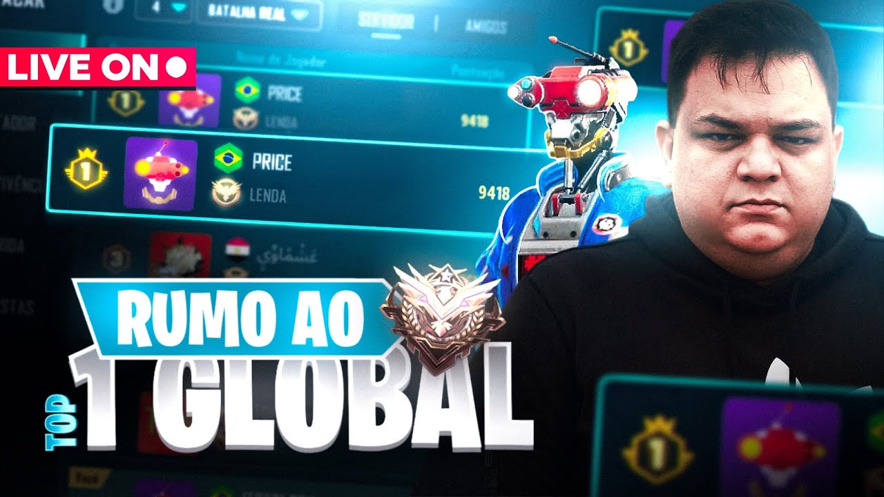 🔥FARLIGHT84 AO VIVO🔥RUMO A TOP 1 GLOBAL - FT DONO DO FARLIGHT84