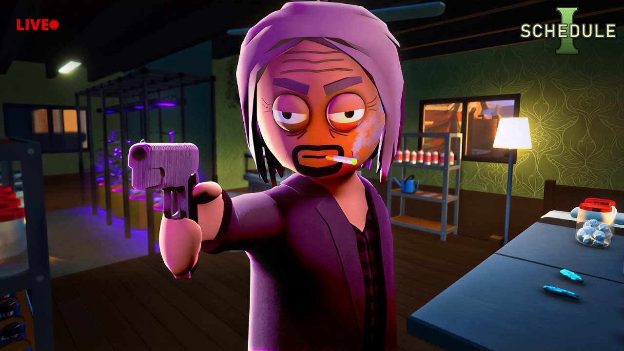 Day 1 To Become a Ganja Dealer 💀😂 | Schedule 1 Live - #gaming #schedule1