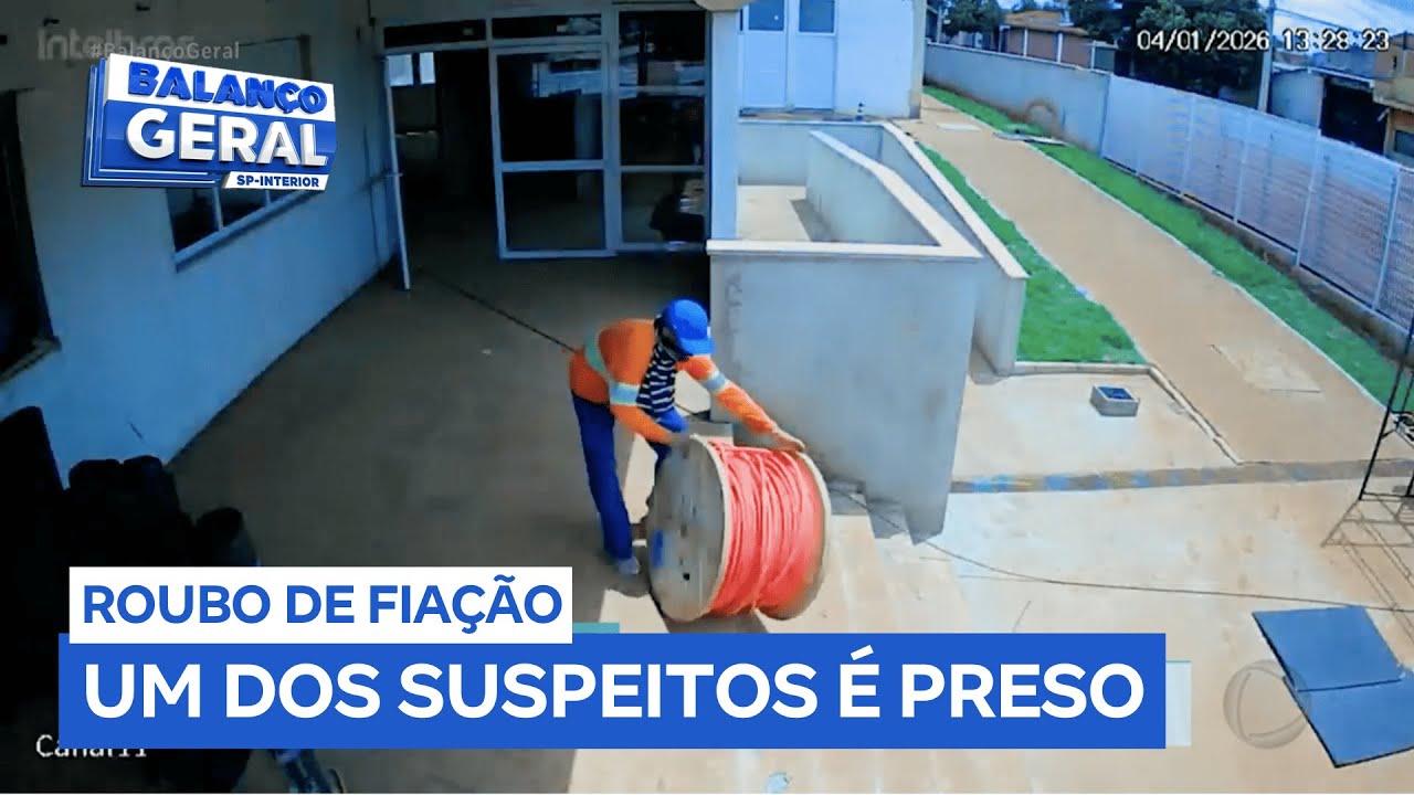 Homem é preso suspeito de participar de roubo que levou mais de R$ 35 mil em fiação de obra