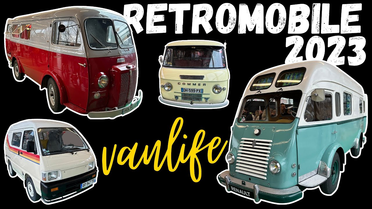 Les + BEAUX VANS VINTAGES 😍 Rétromobile 2023
