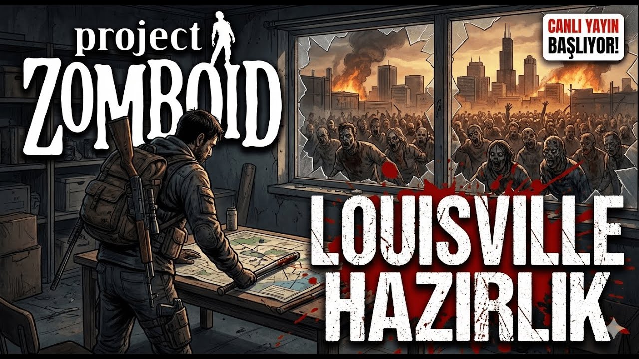 PROJECT ZOMBOİD LOUİSVİLLE HAZIRLIK / CANLI YAYIN