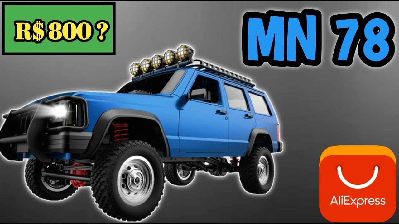 MN 78 COMPREI UM JEEP CHEROKEE 4X4 RC CONTROL  NO  AliExpress UNBOXING E PRIMEIRAS IMPRESSÕES !!
