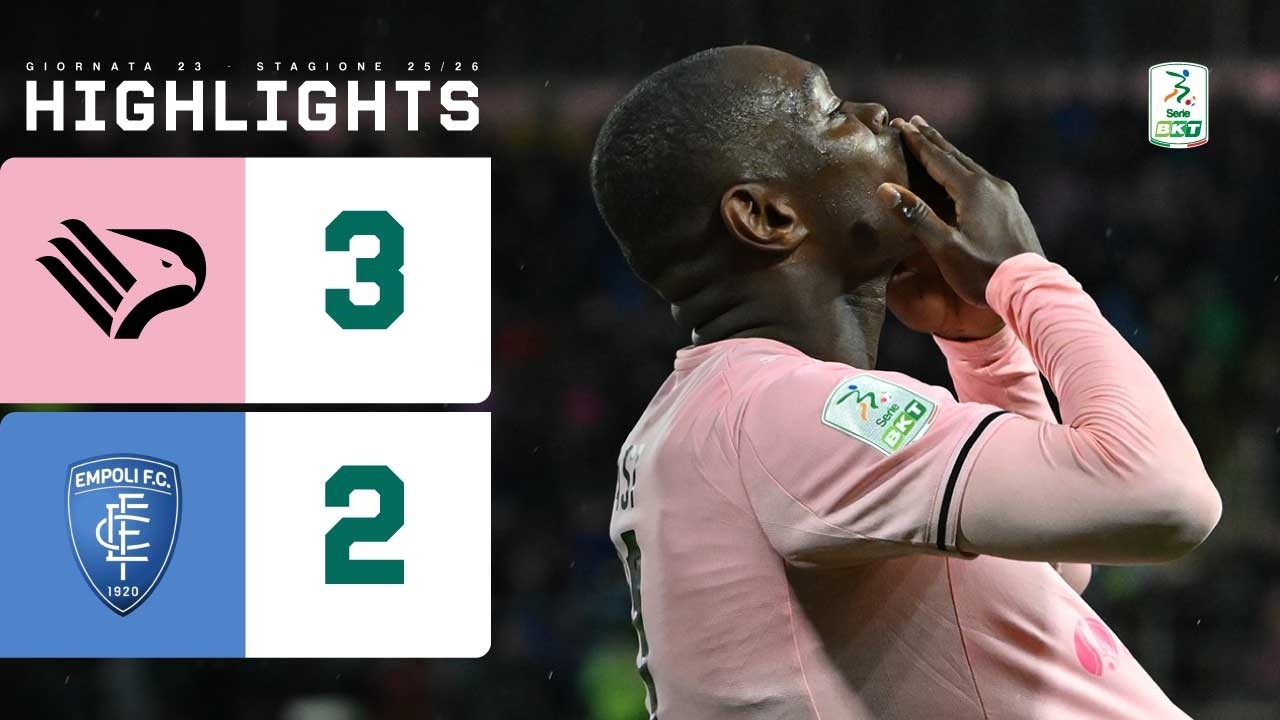 Palermo-Empoli 3-2 | POHJANPALO dagli undici metri fa gioire il Barbera | HIGHLIGHTS Serie BKT