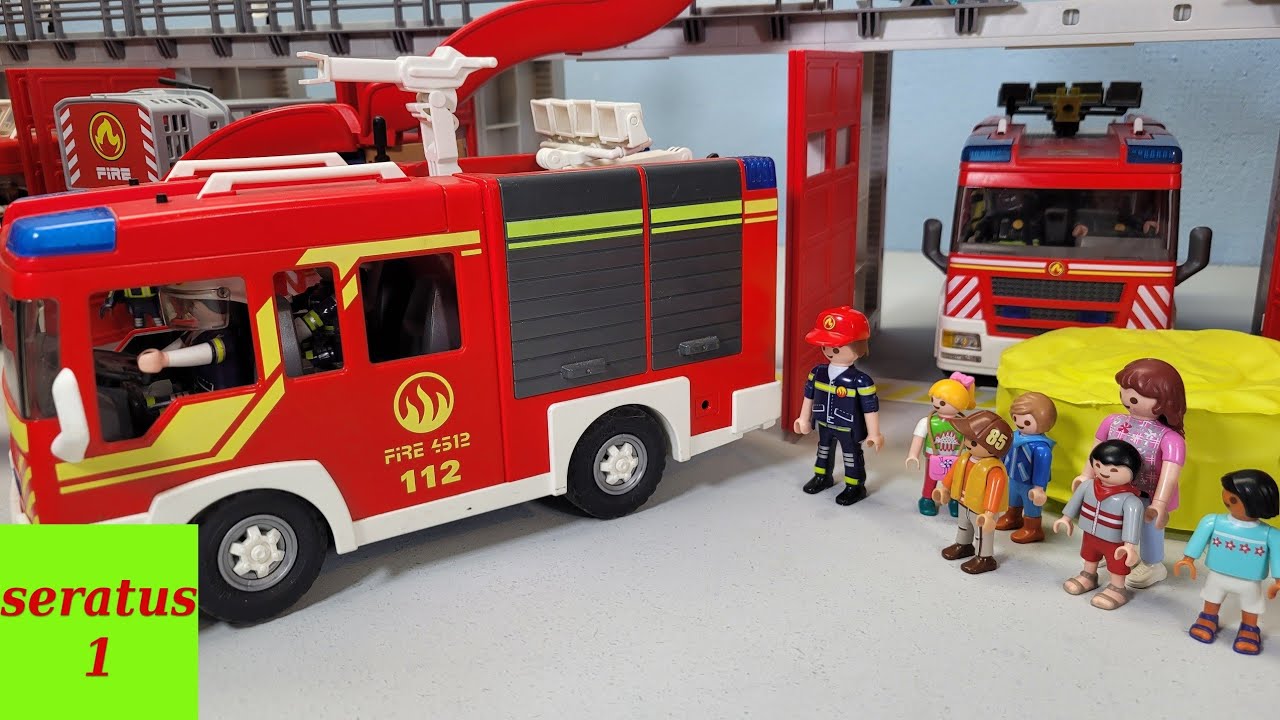 Kita Ausflug zur Feuerwehr Playmobil Stop Motion Video seratus1