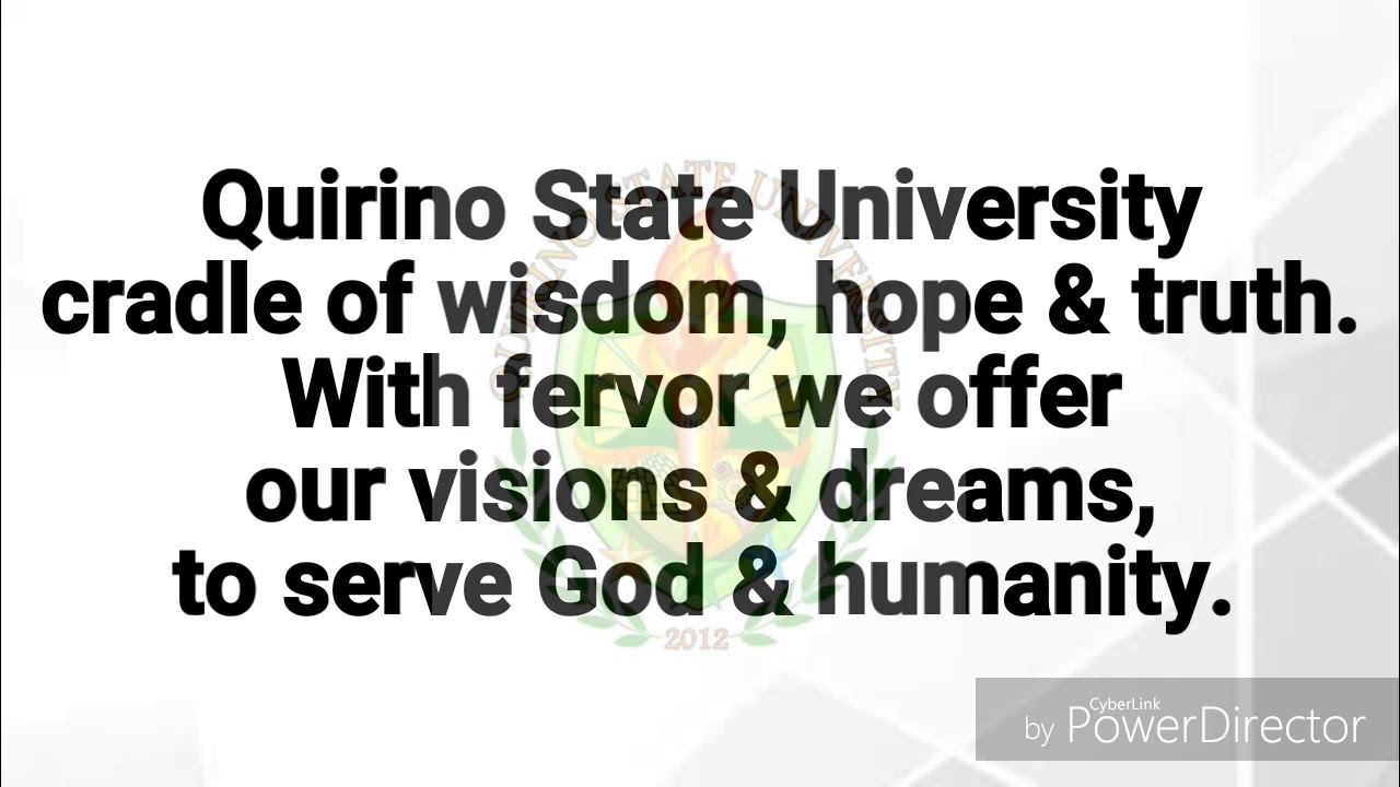Quirino State University Hymn (OFFICIAL)