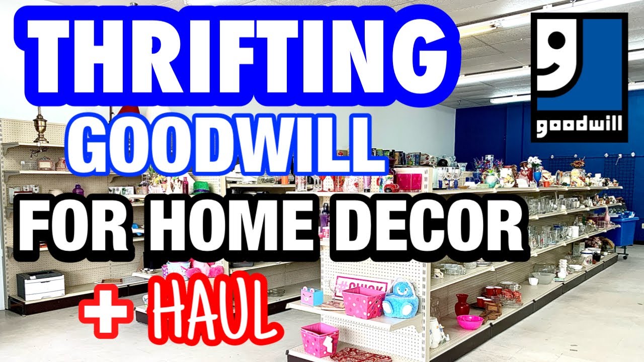 So excited to find this! THRIFTING GOODWILL FOR HOME DECOR + HAUL!