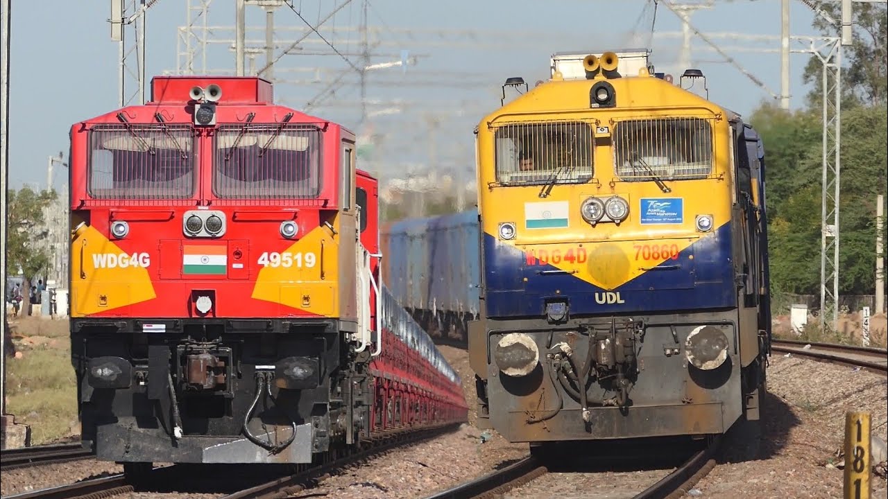 Holi Spacial Diesel & Electric | Goods Freight TRAINS | with S/F Exp TRAINS | Indian Railways | NWR