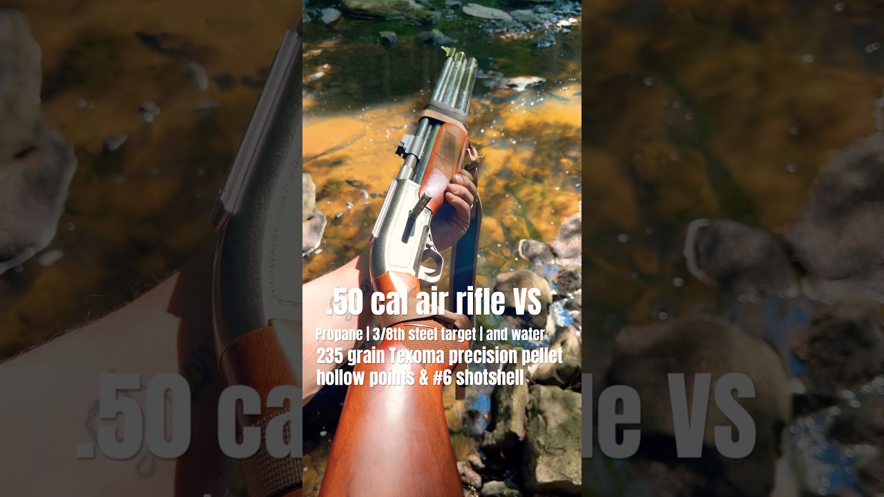 .50 cal Seneca dragon claw air rifle VS propane and water