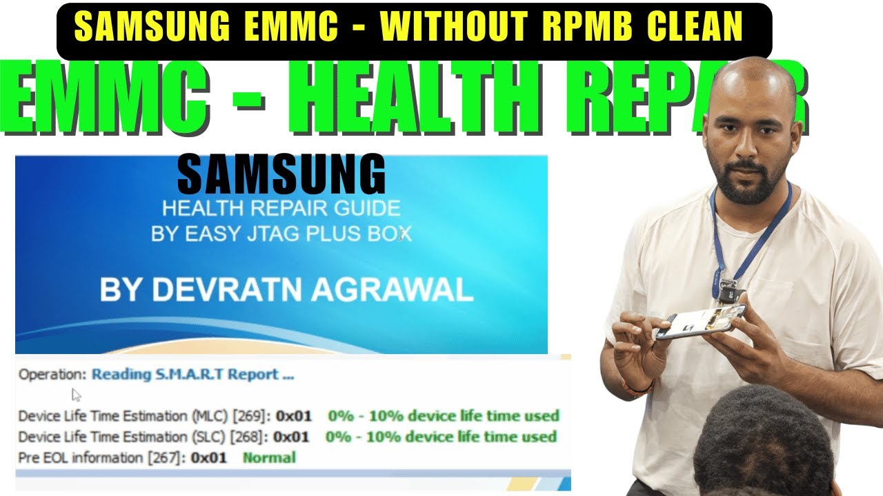 Samsung eMMC Health Repair Seekho Without RPMB Clean ( Tips & trick )