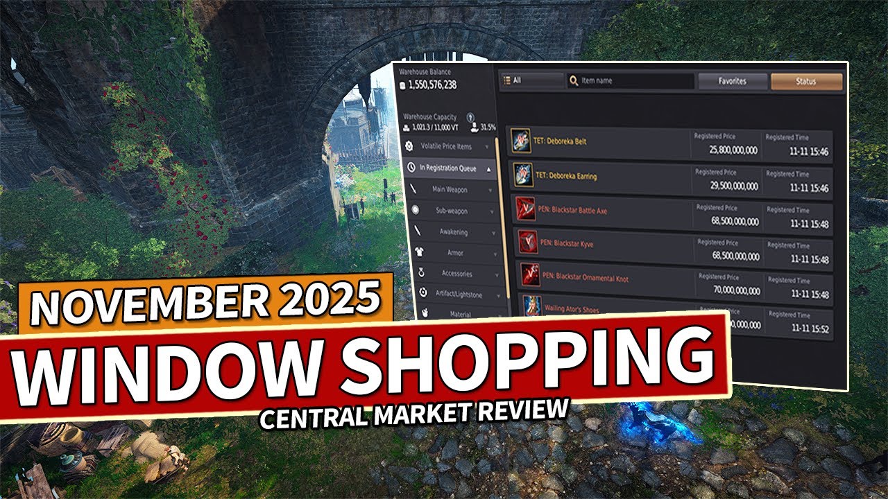 Waiting for the Calpheon Ball | November 2025 Window Shopping | Black Desert